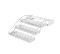 3-Tier Pull Down Cabinet Organizer, Wall-Mounted Spice Rack, Kitchen Pull-Out Basket, 10kg Max Load Capacity, for Living Closet