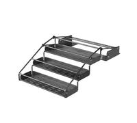 3-Tier Pull Down Cabinet Organizer, Wall-Mounted Spice Rack, Kitchen Pull-Out Basket, 10kg Max Load Capacity, for Living Closet