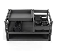 3 Tier Pull Out Cabinet Organizer, Slide Out Drawers for Cabinets, Heavy Duty Aluminum Alloy Storage Shelves for Kitchen, Cupboard, Pantry, Bathroom, Bedroom, Garage