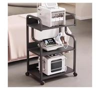 3 Tier Rolling Beauty Cart for Salon & Spa Mobile Makeup Equipment Trolley Aesthetic Rolling Cart for Beauty Devices Professional Salon Storage Solution