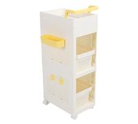3 Tier Rolling Cart Multifunctional Storage Organizer with Drawer for Bedroom Kitchen Office Beauty Salon