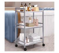 3 Tier Rolling Cart with Wheels, Metal Utility Cart for Spa and Medical Use, Gold