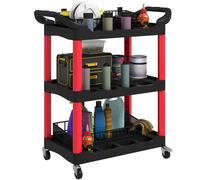 3 Tier Rolling Tool Cart Garage Workshop Service Trolley on Wheels Heavy Duty