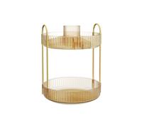 3-Tier Rotating Makeup Organiser, Champagne Gold / 2-Tier