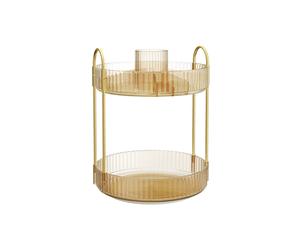 3-Tier Rotating Makeup Organiser, Champagne Gold / 2-Tier