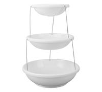 3 Tier Serving Tray,White Cupcake Stand Cake Stand 3 Tiered Dessert Pastry Stand Fruit Tea Party Stand,Cupcake Display Stands Cookie Tray Rack Serving Tray for Serving Snacks Fruit
