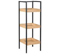 3 Tier Shelving Unit TAJZARA Bamboo Light Brown