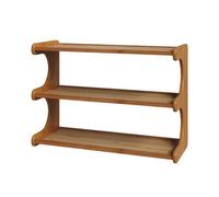 3 Tier Shoe Rack - 50X20X36Cm Wooden Shoe Storage Shelf Shelves Rack Narrow Hallway Organiser Stand Unit