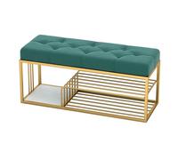 3-Tier Shoe Rack Bench, Samt Velvet Storage nizer for Entryway, Hallway, Living Room, End of Bed - Stylish & Functional Footwear Display Solution