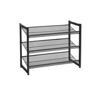 3 Tier Shoe Rack, Black