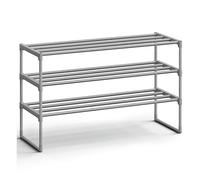 3-Tier Shoe Storage Organizer, Grey / 3 Tier (92W x 55H cm)