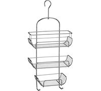 3-Tier Shower Caddy Chrome Hanging Organiser 25x11x52cm Storage