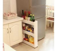 3 Tier Slide Out Storage Tower Spice Rack Kitchen Trolley
