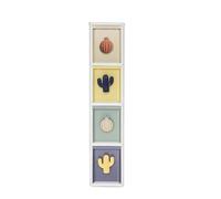 3-Tier Slim Bathroom Storage Cabinet - Narrow Plastic for Bathroom & Living Room - Removable Space-Saving Sturdy 7.55"x15.94"x33.46" - Perfect for Small Spaces