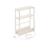 3-Tier Slim Side Table, Cream White