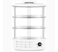 3-Tier Smart Food Steamer with 12H Timer & Auto Shut-Off - EU-Certified for Healthy Cooking