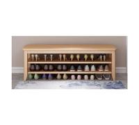 3-Tier Solid Wood Shoe Rack - Multifunctional Shoe Storage nizer & Sittable Shoe Cabinet for Home Entryway & Tool Storage, Durable & Stylish Design