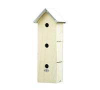 3 Tier Sparrow Bird House Green Wood Garden Tree Hotel Wall Tree Flats Nest Box