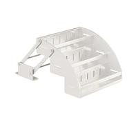 3-Tier Spice Pull-Out Storage Rack, Stainless Steel Adjustable Shelf, Wall Mounted Drop Down Sliding Lifting Basket, 10kg Load Capacity for Kitchen Living Closet