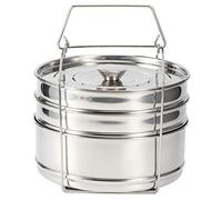3 Tier Stackable Pressure Cooker with Accessories, Pot Cooking Accessories Stainless Steel Pot Set for Cooking, Steaming Rice, Vegetables, Meat