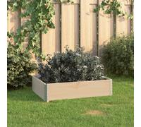 vidaXL 3x Solid Pine Wood Raised Beds 50cm Outdoor Garden Patio Pot Planter