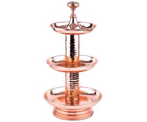3 Tier Stainless Steel Cake Stand Decoration Rose Gold Rosal 40Cm