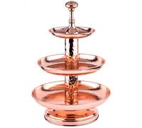 3 Tier Stainless Steel Cupcake Stand Decor Rose Gold Rosal 50Cm