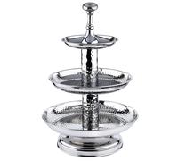 3 Tier Stainless Steel Cupcake Stand Decoration Silver Rosal 50Cm