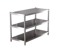 3-Tier Stainless Steel Kitchen Storage Rack - Durable Multi-Functional Shelving Unit for Home & Garage, Heavy-Duty Work Table (70x30x80) - Ideal for nization & Space-Saving