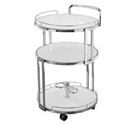 3-Tier Stainless Steel Rolling Cart - Kitchen Island Trolley Utility Serving Cart with Wheels Modern Storage nizer for Home Dining Office & Restaurant