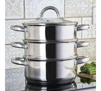 Cooks Professional 3 Tier 20cm Stainless Steel Steamer, Silver