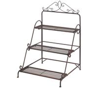 3 Tier Stair Style Metal Plant Stand, Flower Pot Holder Display Shelf