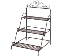 3 Tier Stair Style Metal Plant Stand, Flower Pot Holder Display Shelf