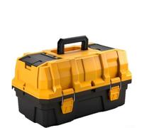 3-Tier Tool-Box, Lightweight Cantilever Tool-Box Organiser Plastic Storage | Lightweight Cantilever Tool-Box Organiser Plastic Storage Folding Toolbox with Three-Layer Cantilever Tray and Dividers