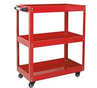 3-Tier Tool Cart with 100kg Capacity for Auto Repair & Beauty Storage - Heavy-Duty Rolling Utility Trolley for Garage Workshop Salon ion