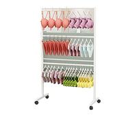3-Tier Underwear & Accessory Display Rack with Wheels - Versatile Clothing Store Sto Stand for Bras Shorts Soc Jewelry and Purses - Commercial Grade nizer.