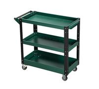 3-Tier Utility Cart with Handle 200 kg Capacity Heavy-Duty Storage Trolley for Garage and Workshop Versatile ion Solution for Tools and Supplies