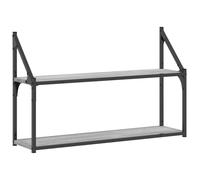 3-Tier Wall Shelf Floating Shelf Wall Mounted Shelf Engineered Wood vidaXL