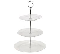 (3 Tier White Round) 2 3 4 Tier Decorative Plate Pie Cupcake Cake Stand