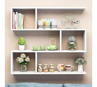 3 Tier Wooden Floating Wall Shelf - Rustic Display Unit for Home Decor, Desktop Organizer, Storage Solution, End Side Table, Modern Wall-Mounted Storage Shelves