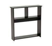 3 Tier Wooden Narrow Side Table W/storage Shelf Slim End Table For Small Sofa Black