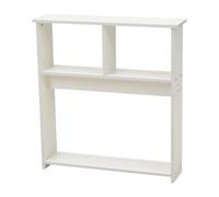 3 Tier Wooden Narrow Side Table W/storage Shelf Slim End Table For Small Sofa White