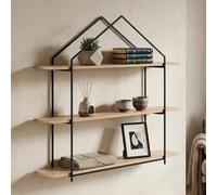 3 Tier Wooden Wall Shelves | Brixton