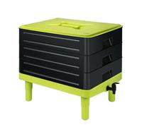3-Tier Worm Compost Bin Easy-Clean Kitchen Composting System Durable & Efficient Perfect for nic Waste Recycling Includes Worm Starter Kit