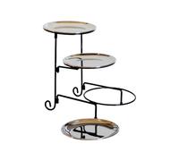3 Tiered Cake Display Stand Detachable Sweet Holder Serving Platter for Dessert Cupcake Fruits and Snacks Wedding Banquets Stand