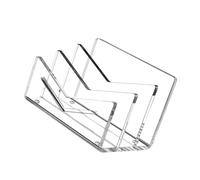 3 Tiered Mail Sorter Letter Stand, Clear Acrylic Rack