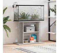 vidaXL Aquarium Stand Grey Sonoma 80x35x60 cm Engineered Wood