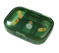 3 Times a Day Pill Organizer - Daily Pill Case, Compact Pill Box | Beautiful Portable Travel Organizer for Morning, Noon and Night Doses, A Stoc Solution