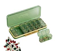 3 Times a Day Pill Organizer - Weekly Pill Box | Translucent Weekly Pill Box 7 Days, Three Times a Day for Home and Travel