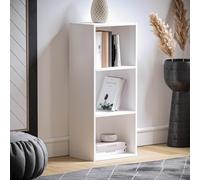 (3 Tires) Cube Bookcase Open Shelf Freestanding Cabinet Unit for Home Office Living Room Bedroom White